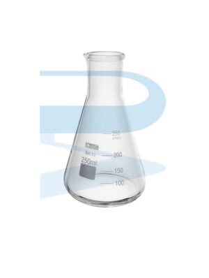 Conical Flask HmbG, Narrow Mouth, Boro3.3