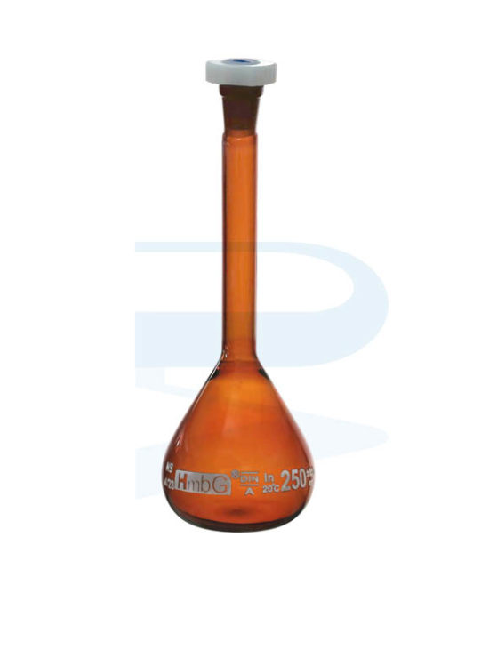 Volumetric Flask Hmbg Amber Glass Class A Wplastic Stopper Progressive Scientific Sdn Bhd 2656