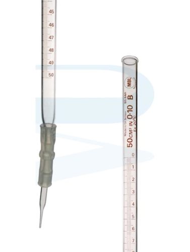 Burette with Pinch valve & glass tip, Class B, MBL (50ml) - Progressive ...