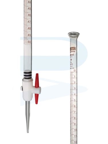 Burette, Detachable Ptfe Stopcock, Class B, Flared Top, Hmbg (50ml 