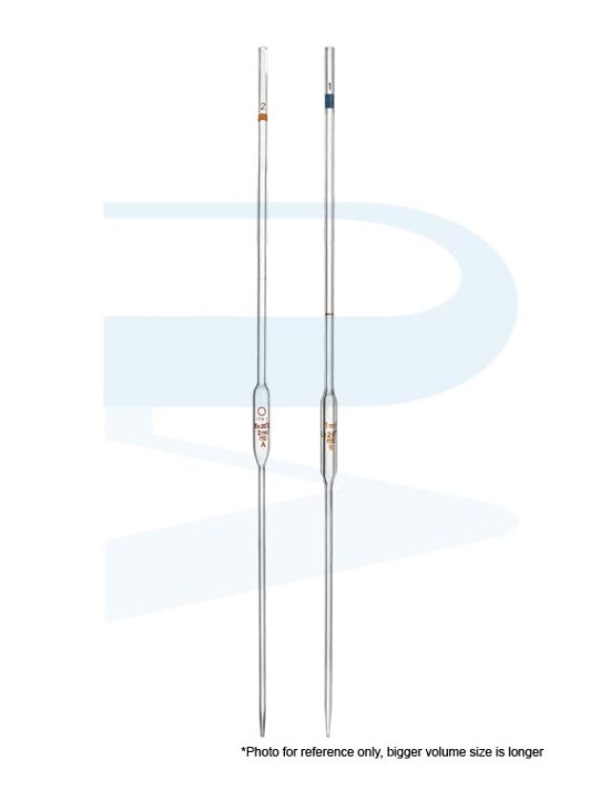 Volumetric Pipette, Class B, Colour-Coded, Cn - Progressive Scientific ...