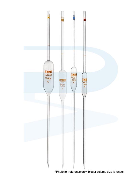 Volumetric Pipette, Class A, Colour-Coded, HmbG