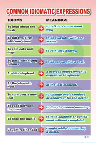 Common Idiomatic Expressions - Progressive Scientific Sdn. Bhd.