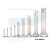 Measuring Cylinder, Amber Scale, Round Base, BOMEX