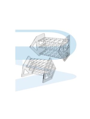 Test Tube Rack, Acrylic, Slant Style, for tube Ø16mm