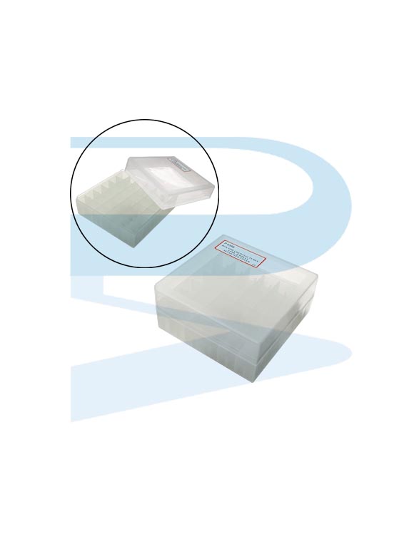 Cryovial Tube Rack 5ml, 36 places, with cover, PP