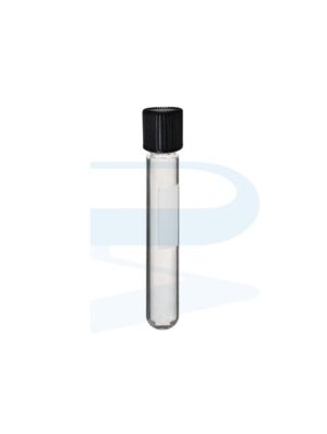 Test Tube w/Bakelite Screw cap & Silicone Liner , Round Bottom, Boro3.3, CN (16x100mm)