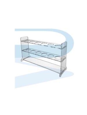 Nessler tube Rack, Acrylic, 6 holes x Ø35.5mm, for 100ml tubes