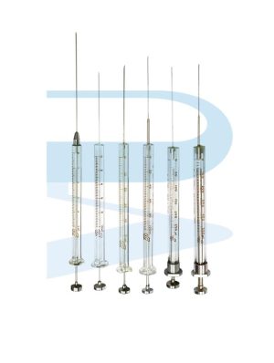 Syringe Microliter Fixed needle, Sharp End