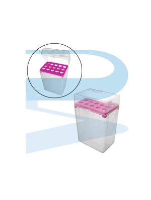 P0773_Pipette-Tips-Box-10mlx15holes-jointed-cover-PP Pipette Tips Box 10ml x 15 holes, jointed cover, PP